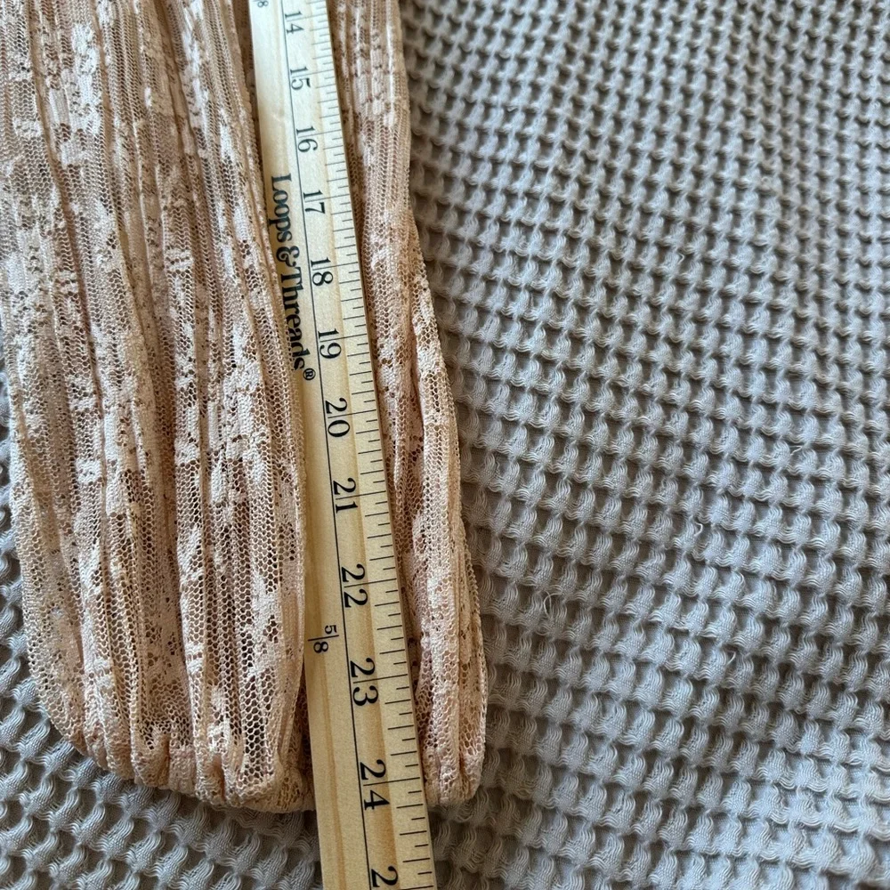 Anthropologie Porridge Sheer Lace Womens Blouse Small Romantic Victorian Poet - Picture 8 of 9